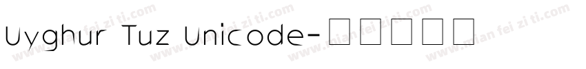 Uyghur Tuz Unicode字体转换